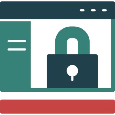 Güvenlik sistemi vektör simgesi