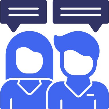 Konuş. Web simgesi basit illüstrasyon