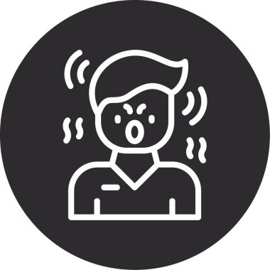 Adamım. Web simgesi vektör illüstrasyonu