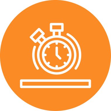 Saat simgesi vektör illüstrasyonu