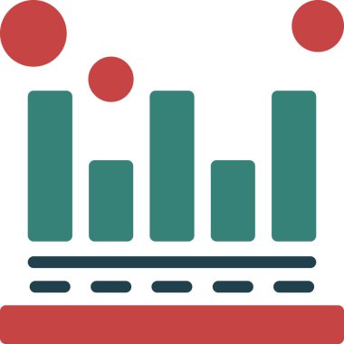 iş grafiği vektör simgesi