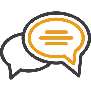 Sohbet kabarcığı vektör illüstrasyonu