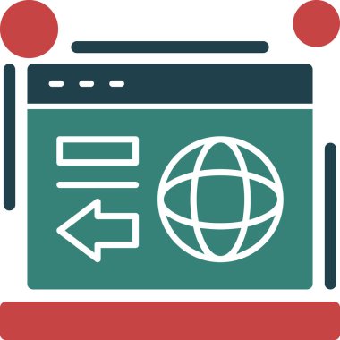 Web tarayıcı tarayıcı simgesi - taslak biçimi