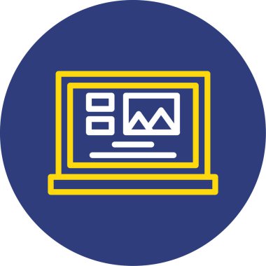 ok simgesi çizimi olan dizüstü bilgisayar