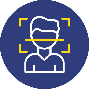 Dizüstü bilgisayar simgesi olan bir adamın vektör çizimi