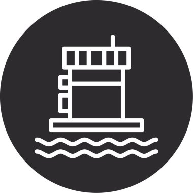 tekne ikonu vektör illüstrasyonu