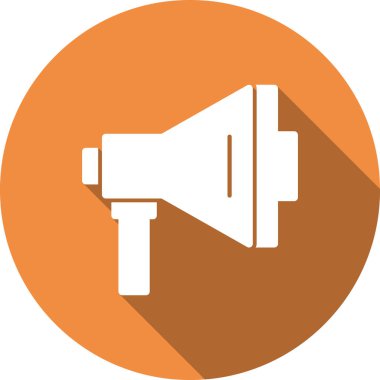 megafon ikonu. Basit resimleme