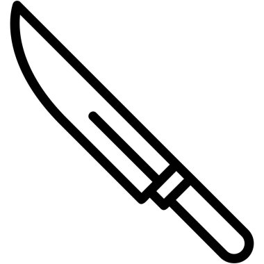 Bıçak simgesinin vektör illüstrasyonu