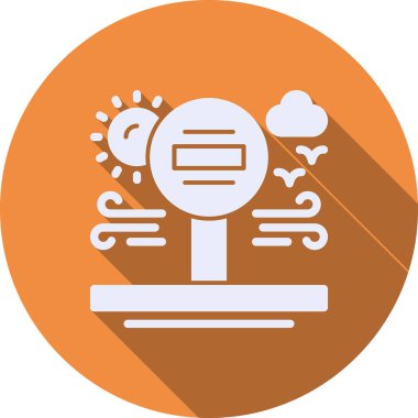 Bir ağaç simgesinin vektör illüstrasyonu