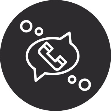 Vektör telefon simgesi illüstrasyonu