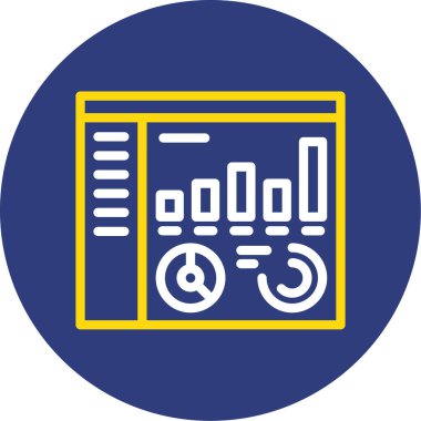 vektör lcd simgesi illüstrasyonu