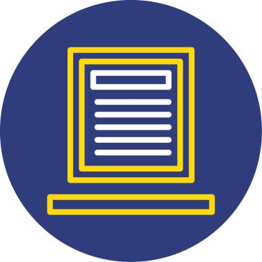 Kitap. Web simgesi basit illüstrasyon