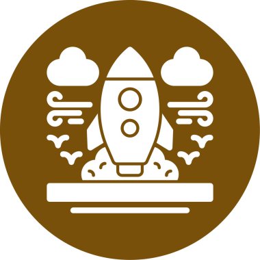 Roket simge vektör çizim