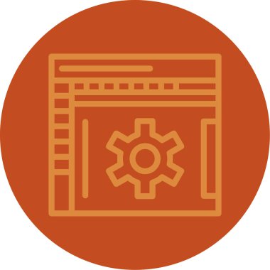 vektör ayarı simgesi, illüstrasyon