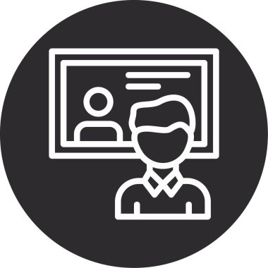 kimlik kartı vektör simgesi