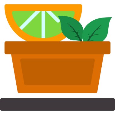 ev bitkisi düz tasarım simgesi