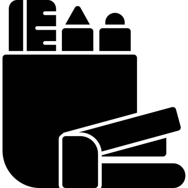 Kalem. Web simgesi basit illüstrasyon