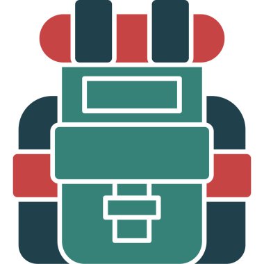 kutu hediye simgesi düz stil, vektör illüstrasyonu