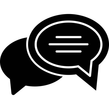 konuşma balonu simgesi, vektör illüstrasyonu