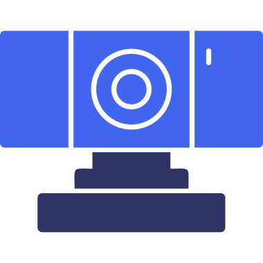 camera web icon, simple vector illustration isolated on white background