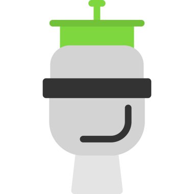 robot. Web simgesi basit illüstrasyon