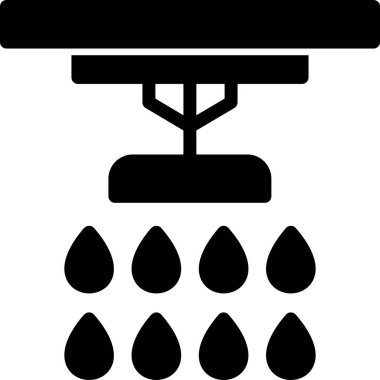 duş ikonu vektör illüstrasyonu