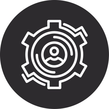 Gear Vektörü Şekil Simgesi Tasarımı