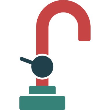 Kırmızı ve yeşil simgenin vektör illüstrasyonu