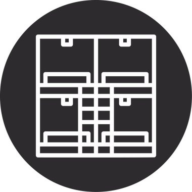 Yapı simgesinin vektör illüstrasyonu