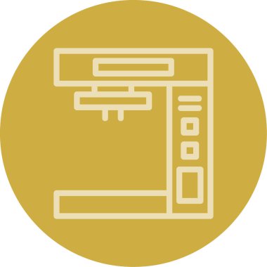 ATM kutsal kişilerin resmi, vektör çizim