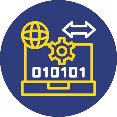 Bilgisayar vektör simgesi modern basit vektör illüstrasyonu