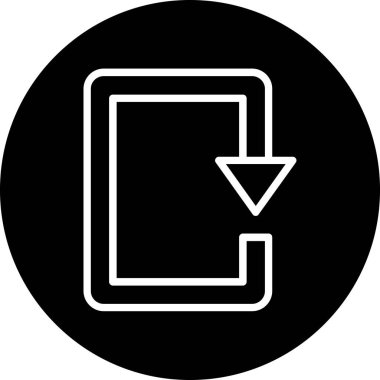 ok aşağı vektör simgesi