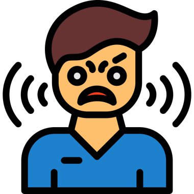 Kızgın adam. Basit tasarım