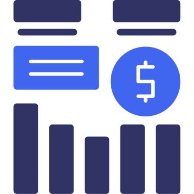 finansal simge, basit vektör illüstrasyonu