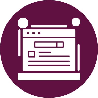 Modern simgenin vektör illüstrasyonu