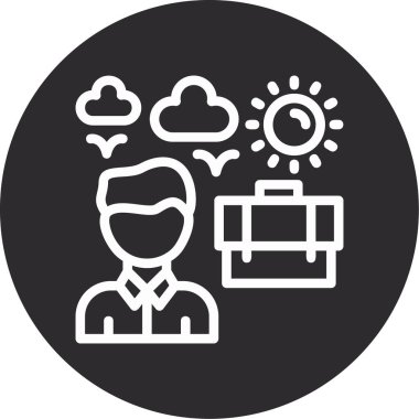 Beyaz arkaplanda iş konsepti vektör illüstrasyonu