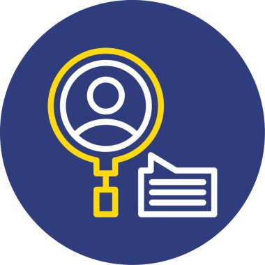 Büyüteç simgesi. vektör illüstrasyonu