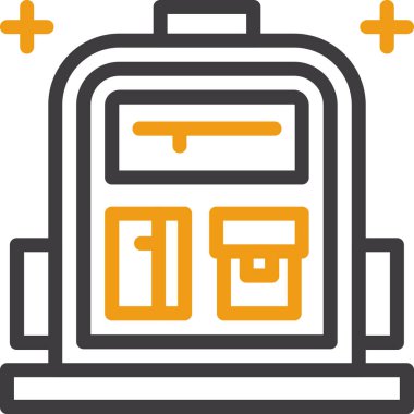 çanta çanta çanta simgesi ana hat biçiminde