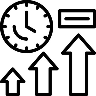 Saat. Web simgesi basit illüstrasyon