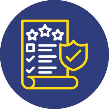 Kontrol listesi simgesi vektör illüstrasyonu