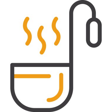 kahve sıcak simgesi ana hatlarıyla