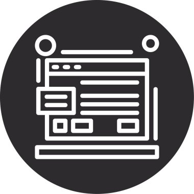 seo modern simgesinin vektör illüstrasyonu