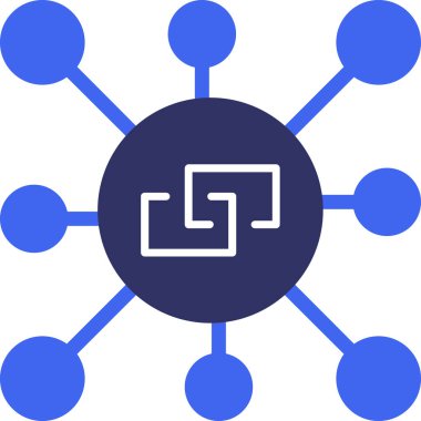 şebeke. Web simgesi basit illüstrasyon