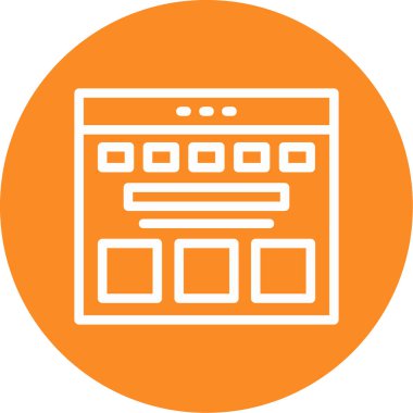 Tarayıcı. Web simgesi basit tasarım