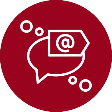 Sohbet simgesinin vektör illüstrasyonu