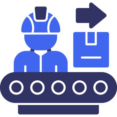 Bir inşaat simgesinin vektör illüstrasyonu