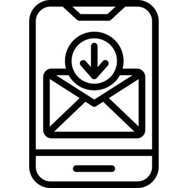 e- posta simgesi ana hatları vektörü. zarf mesajı