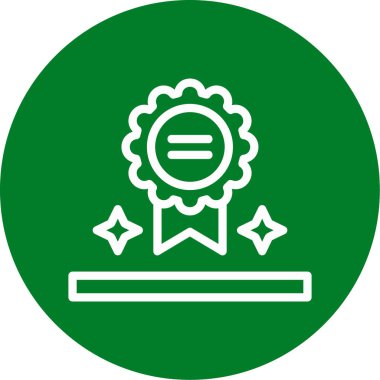 Sertifika simgesi, basit vektör illüstrasyonu