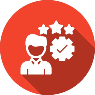 Müşteri değerlendirme simgesi, vektör illüstrasyonu