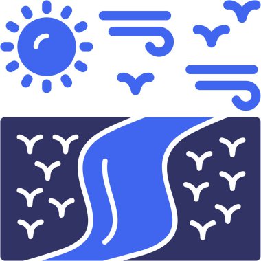 Güzel ve modern bir simgenin vektör çizimi